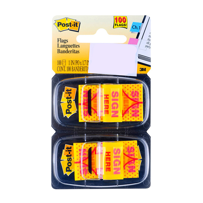 3M（Post-it） 680-SH2 指示標(biāo)簽/簽名標(biāo)簽/箭頭提示標(biāo)簽 25.4*43.2mm 100張/卡_http://m.bzsa.cn/img/images/C201902/1551166120600.jpg