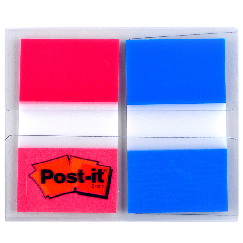 3M（Post-it） 680-2PK-1 透明指示標(biāo)簽/報(bào)事貼 紅藍(lán) 20張*2色/包_http://m.bzsa.cn/img/images/C201902/1551167817142.jpg
