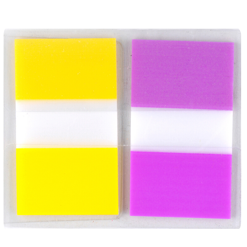 3M（Post-it） 680-2PK-3 透明指示標簽/報事貼 黃紫 20張*2色/包_http://m.bzsa.cn/img/images/C201902/1551172579035.jpg