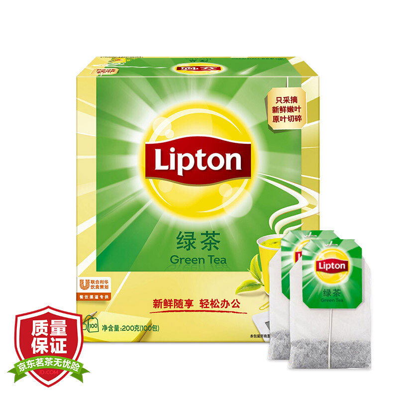 立頓（Lipton） 茶葉 100包200g 袋泡茶茶包(綠茶)_http://m.bzsa.cn/img/images/C201902/1551337854604.jpg