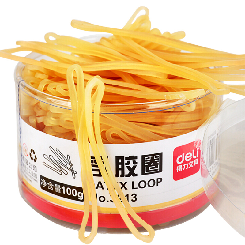 得力（deli） 3213 強(qiáng)韌性乳膠圈 橡皮筋 筒裝100g_http://m.bzsa.cn/img/images/C201903/1551687787351.jpg