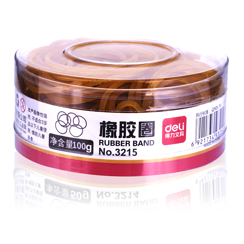 得力（deli） 3215 橡皮筋 乳膠圈  筒裝  100g_http://m.bzsa.cn/img/images/C201903/1551688338566.jpg