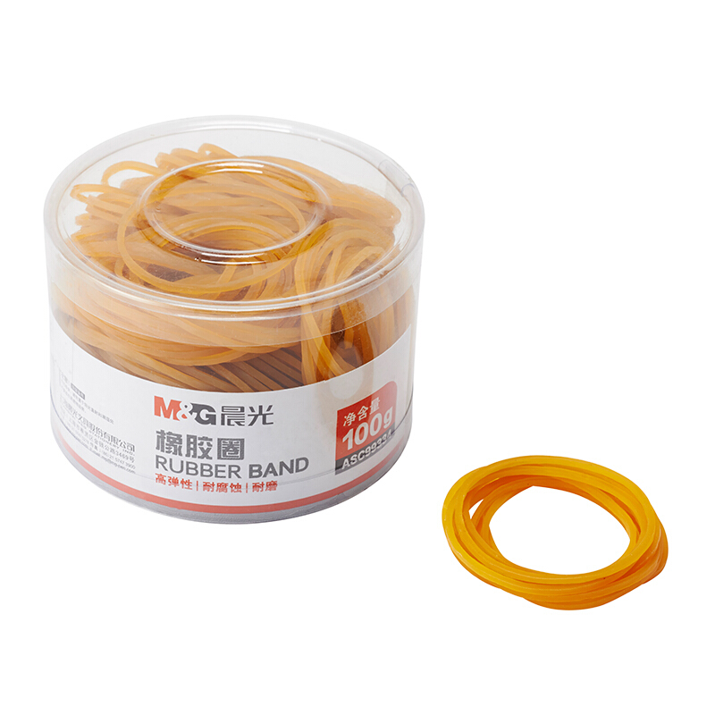 晨光（M&G） ASC99334  辦公橡膠圈 橡皮筋 乳膠圈 筒裝皮筋100g _http://m.bzsa.cn/img/images/C201903/1551688547101.jpg