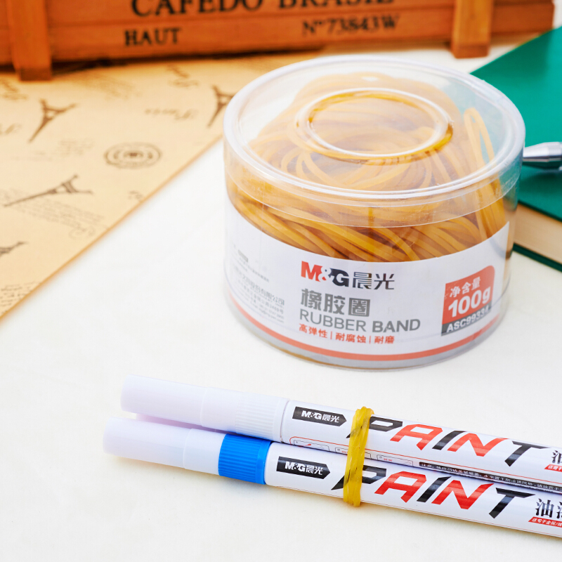 晨光（M&G） ASC99334  辦公橡膠圈 橡皮筋 乳膠圈 筒裝皮筋100g _http://m.bzsa.cn/img/images/C201903/1551688547132.jpg