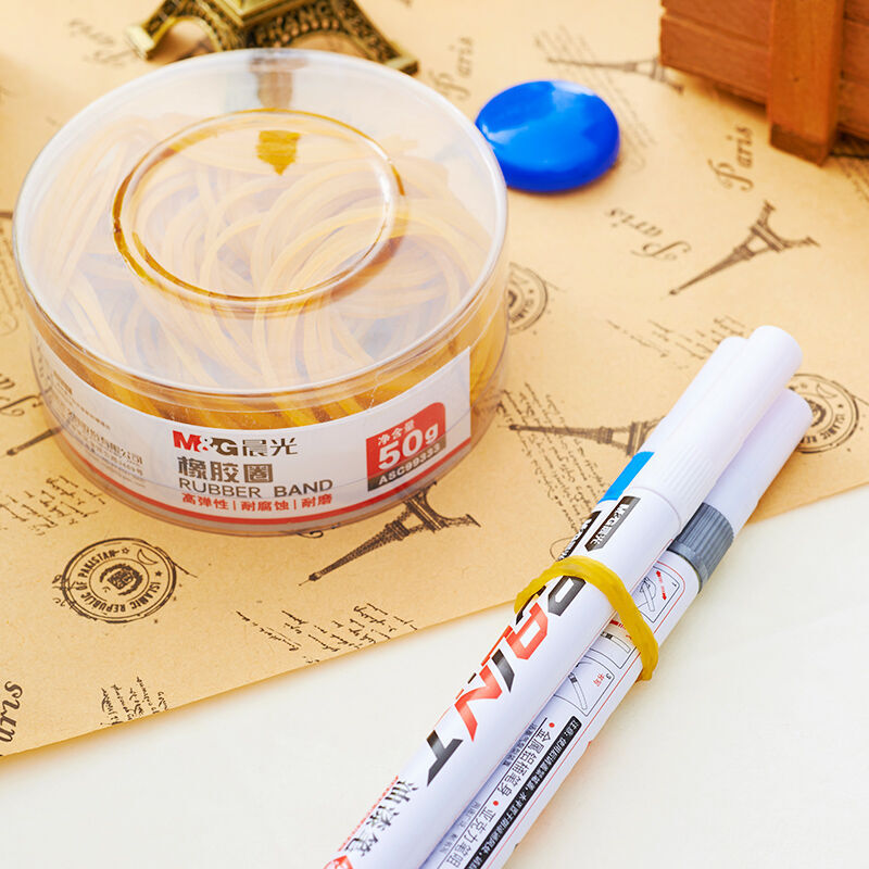 晨光（M&G） ASC99333  辦公橡皮圈 橡膠圈 乳膠圈 皮筋 筒裝 50g _http://m.bzsa.cn/img/images/C201903/1551689226049.jpg