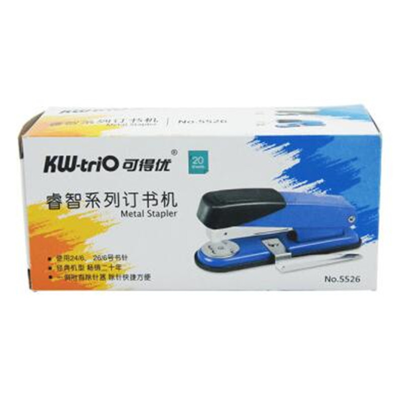 可得優(yōu)（KW-triO） 5526  12#訂書(shū)機(jī) 訂書(shū)器 附起釘器 顏色隨機(jī)_http://m.bzsa.cn/img/images/C201903/1551774394460.jpg