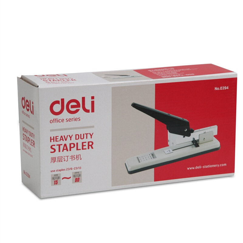 得力（deli） 0394  80頁厚層訂書機(jī) 236 2313 灰色_http://m.bzsa.cn/img/images/C201903/1551777280854.jpg