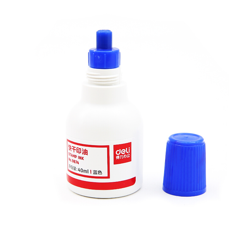 得力（deli） 9874  原子快干印油 印泥 40ml(藍(lán)色)_http://m.bzsa.cn/img/images/C201903/1552008156331.jpg