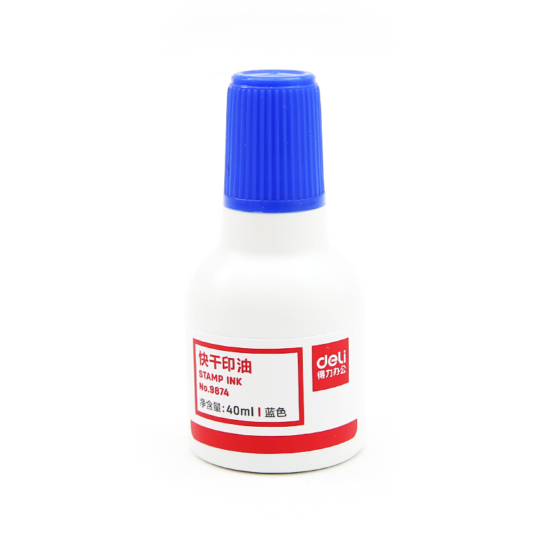 得力（deli） 9874  原子快干印油 印泥 40ml(藍(lán)色)_http://m.bzsa.cn/img/images/C201903/1552008156341.jpg