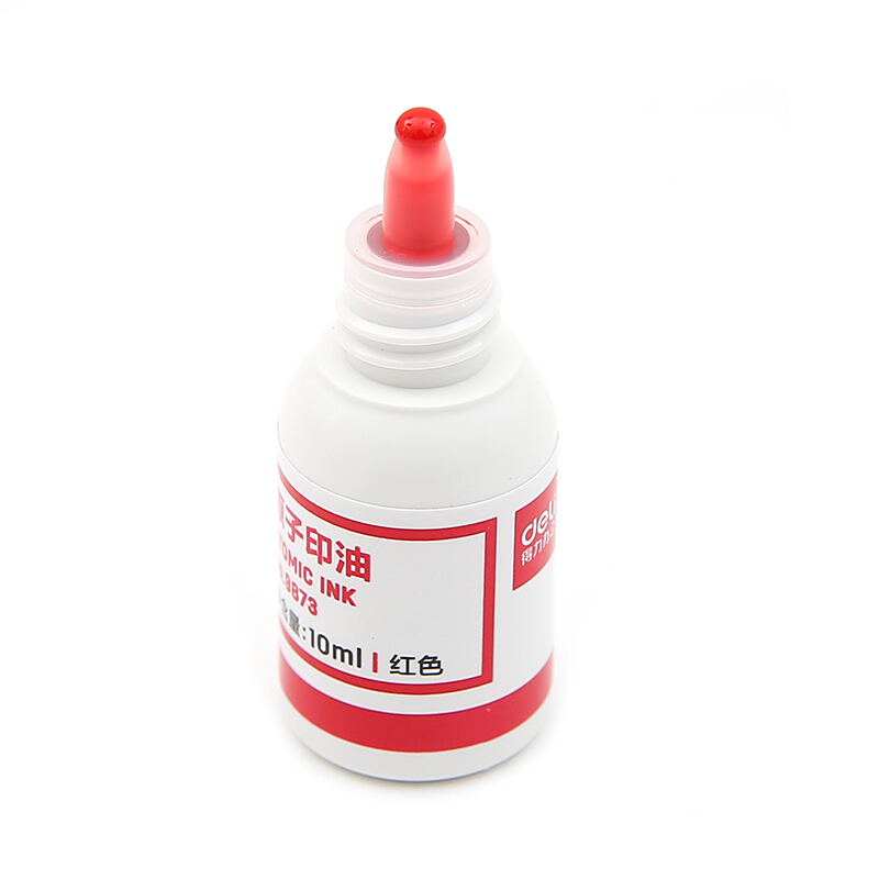 得力（deli） 9873 原子快干印油 印泥 10ml(紅色)_http://m.bzsa.cn/img/images/C201903/1552008400000.jpg