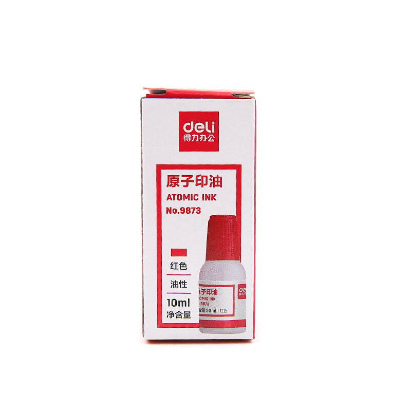 得力（deli） 9873 原子快干印油 印泥 10ml(紅色)_http://m.bzsa.cn/img/images/C201903/1552008400028.jpg