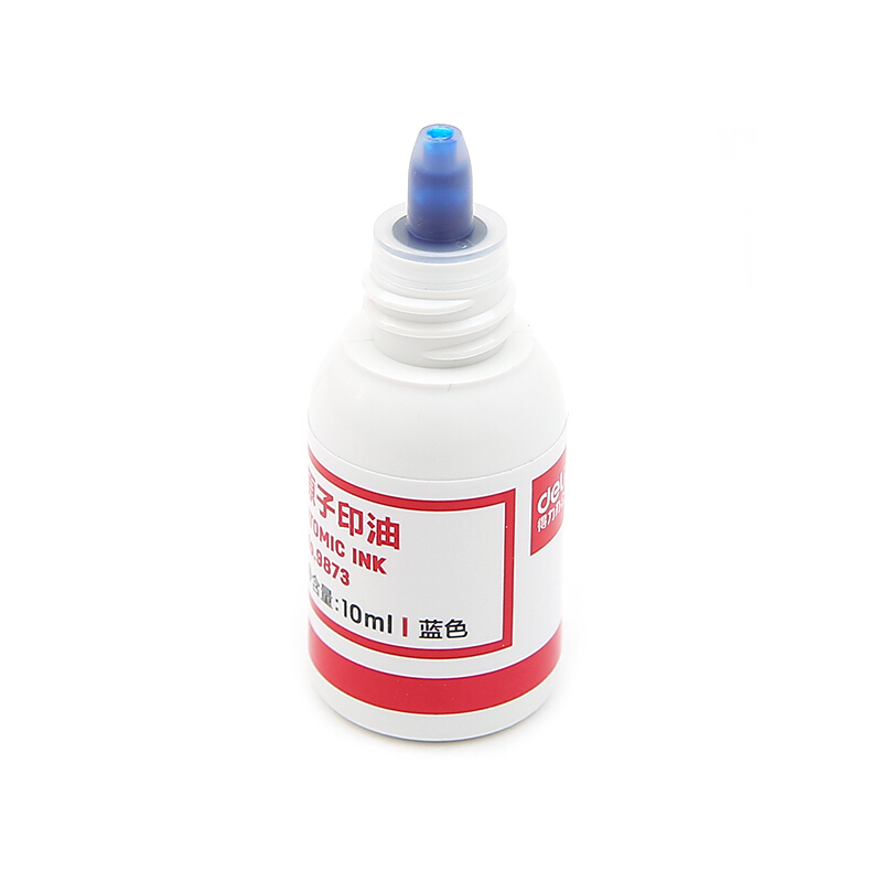 得力（deli） 9873 原子快干印油 印泥 10ml(藍色)_http://m.bzsa.cn/img/images/C201903/1552008474325.jpg