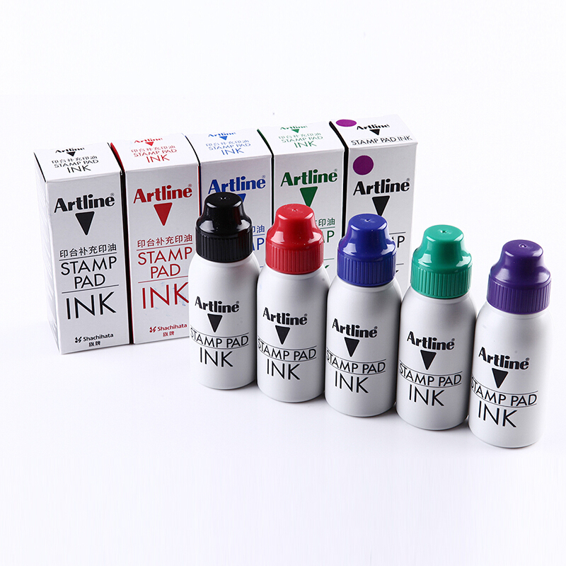 旗牌（Artline） 雅麗ESA-2N 辦公印臺補(bǔ)充印油50ml(藍(lán)色)_http://m.bzsa.cn/img/images/C201903/1552013074423.jpg