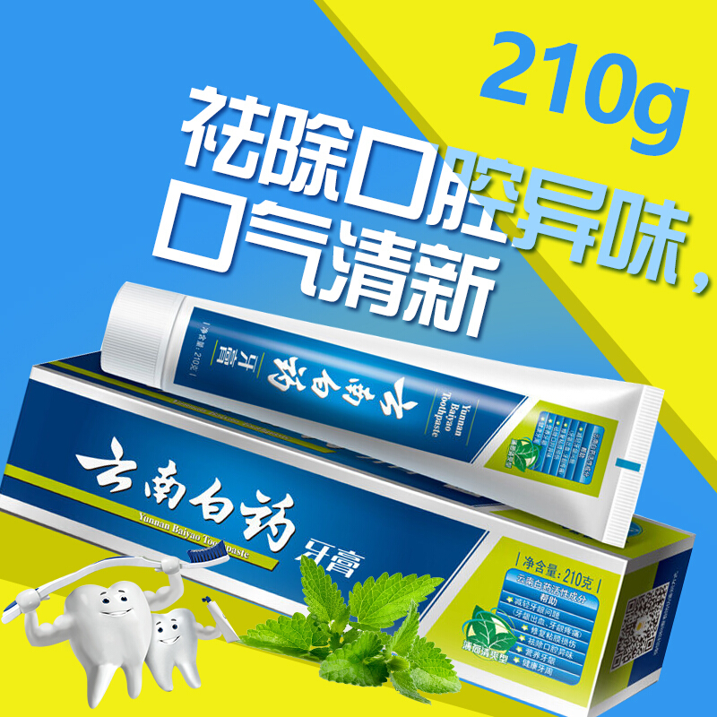 云南白藥 牙膏 210g （留蘭香型）_http://m.bzsa.cn/img/images/C201903/1552035859531.jpg