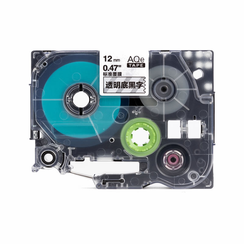 愛墨 AQe-151（24mm）標準覆膜標簽打印機色帶 紅底黑字_http://m.bzsa.cn/img/images/C201907/1564048856372.jpg