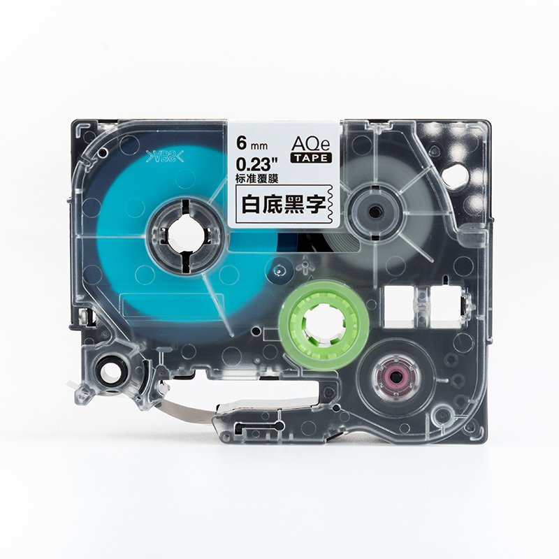 愛墨 AQe-141（18mm）標(biāo)準(zhǔn)覆膜標(biāo)簽打印機(jī)色帶 紅底黑字_http://m.bzsa.cn/img/images/C201907/1564102812903.jpg