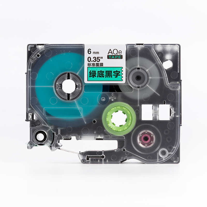 愛墨 AQe-641（18mm）標準覆膜標簽打印機色帶  白底黑字_http://m.bzsa.cn/img/images/C201907/1564102988880.jpg