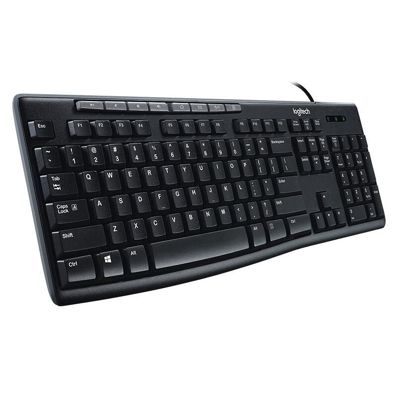 羅技（Logitech）K200 鍵盤 有線鍵盤 辦公鍵盤 全尺寸 黑色_http://m.bzsa.cn/img/images/C201910/1572506200442.jpg