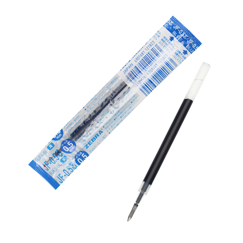 斑馬（ZEBRA）0.5mm按動中性筆芯 RJF5-BL/10支裝(藍(lán)色筆芯)_http://m.bzsa.cn/img/images/C202007/1594368572906.jpg