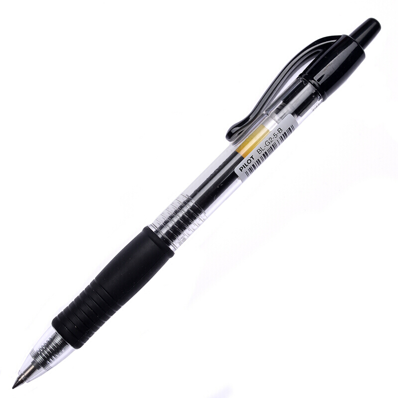 百樂(lè)（PILOT）BL-G2-5-B 按動(dòng)中性筆啫喱筆 簽字筆0.5mm 12支/盒 (黑色) _http://m.bzsa.cn/img/images/C202007/1594869773291.jpg