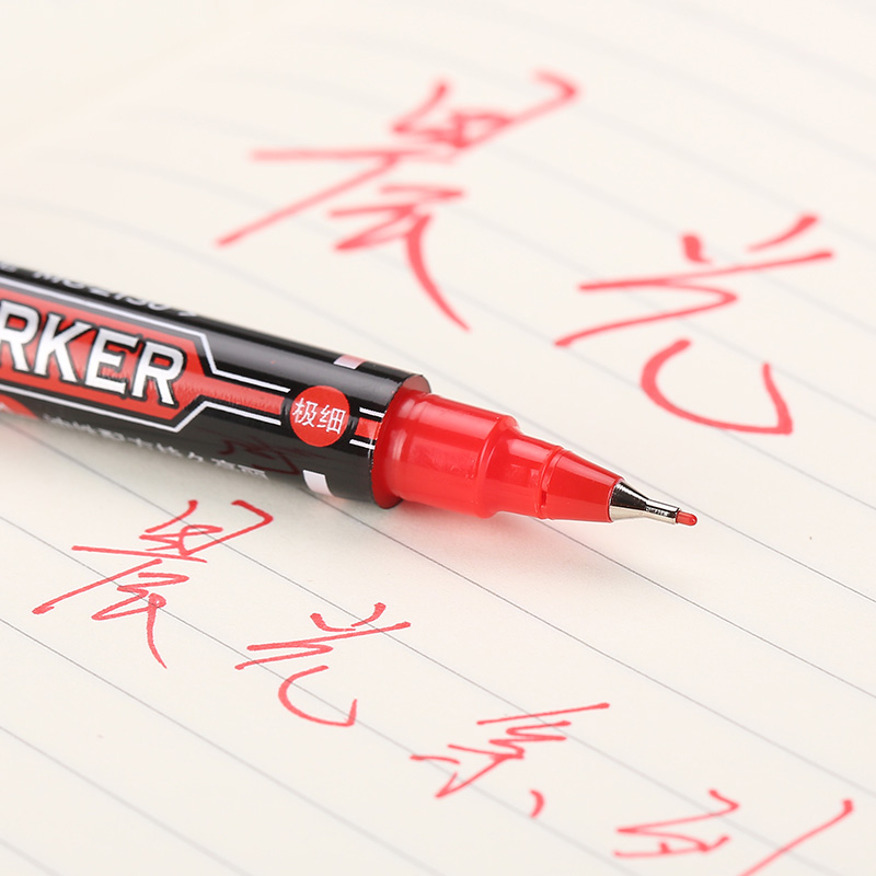 晨光（M&G） MG 2130 小雙頭油性記號(hào)筆 單支裝（紅色）_http://m.bzsa.cn/img/images/C202008/1598340415238.jpg