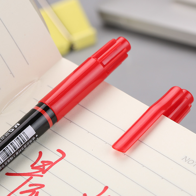 晨光（M&G） MG 2130 小雙頭油性記號(hào)筆 單支裝（紅色）_http://m.bzsa.cn/img/images/C202008/1598340417442.jpg