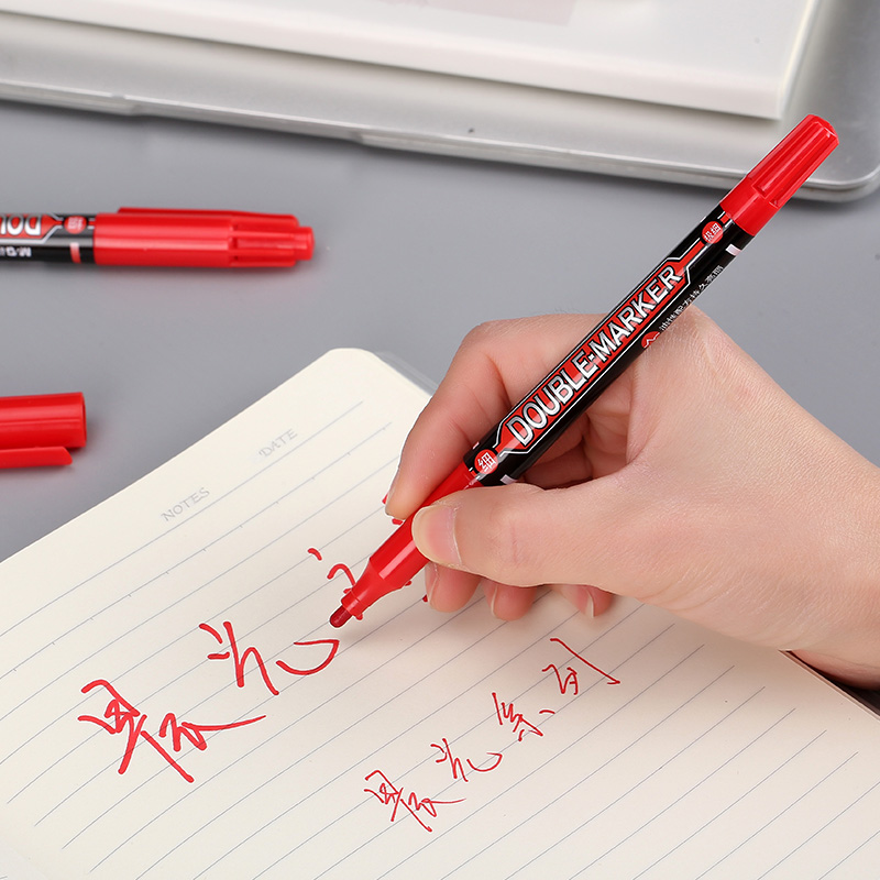 晨光（M&G） MG 2130 小雙頭油性記號(hào)筆 單支裝（紅色）_http://m.bzsa.cn/img/images/C202008/1598340419136.jpg