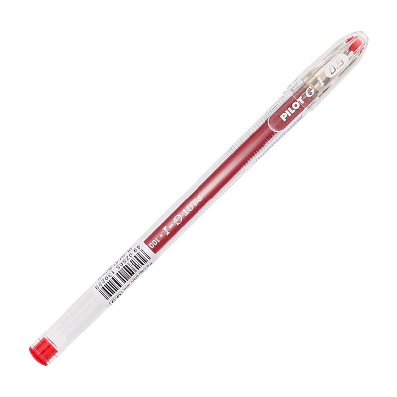 百樂（PILOT）BL-G1-5T 子彈頭中性筆啫喱筆 簽字筆0.5mm/12支裝（紅色）_http://m.bzsa.cn/img/images/C202009/1598929016661.jpg