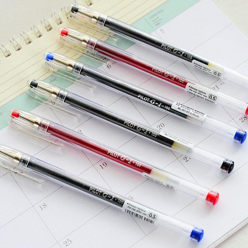 百樂（PILOT）BL-G1-5T 子彈頭中性筆啫喱筆 簽字筆0.5mm/12支裝（紅色）_http://m.bzsa.cn/img/images/C202009/1598929027140.jpg