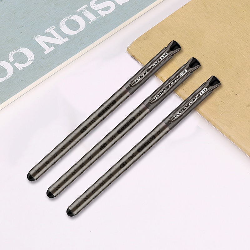 得力（deli）S43 財(cái)務(wù)專用中性筆 黑色簽字筆 0.38mm 12支盒_http://m.bzsa.cn/img/images/C202009/1599443882367.jpg