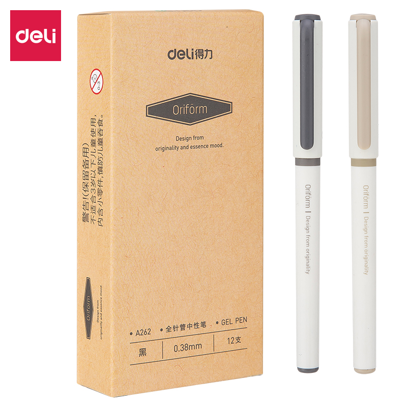 得力（deli）A262 零系中性筆 黑色簽字筆 0.38mm 12支/盒_http://m.bzsa.cn/img/images/C202009/1599449454860.jpg