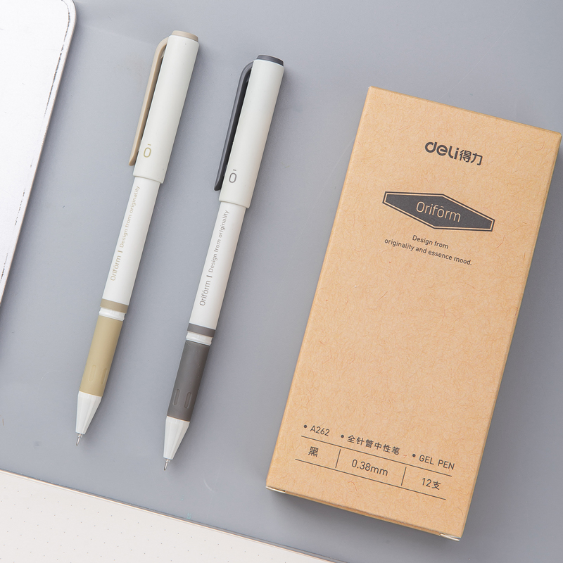 得力（deli）A262 零系中性筆 黑色簽字筆 0.38mm 12支/盒_http://m.bzsa.cn/img/images/C202009/1599449462208.jpg