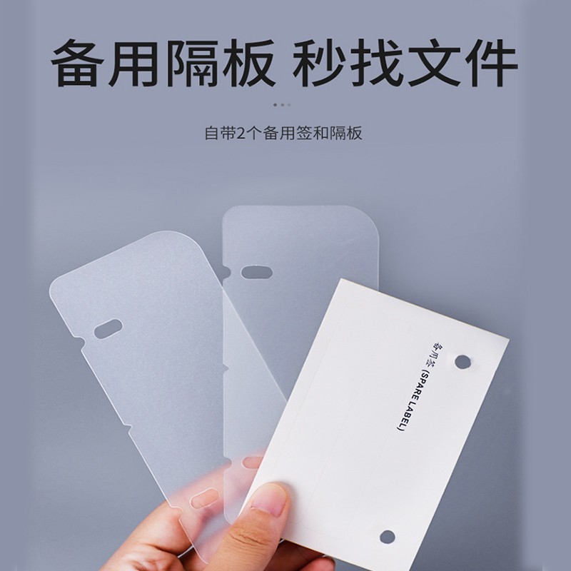 得力（deli） PE110-T A4打孔透明文件夾 半透明色_http://m.bzsa.cn/img/images/C202009/1600852319842.jpg