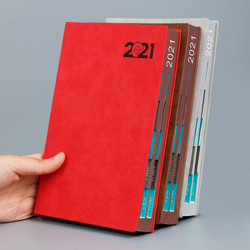 朗捷 2021年 日程本 A5 效率手冊(cè) 紅色（2021年單本）_http://m.bzsa.cn/img/images/C202012/1606807607934.jpg