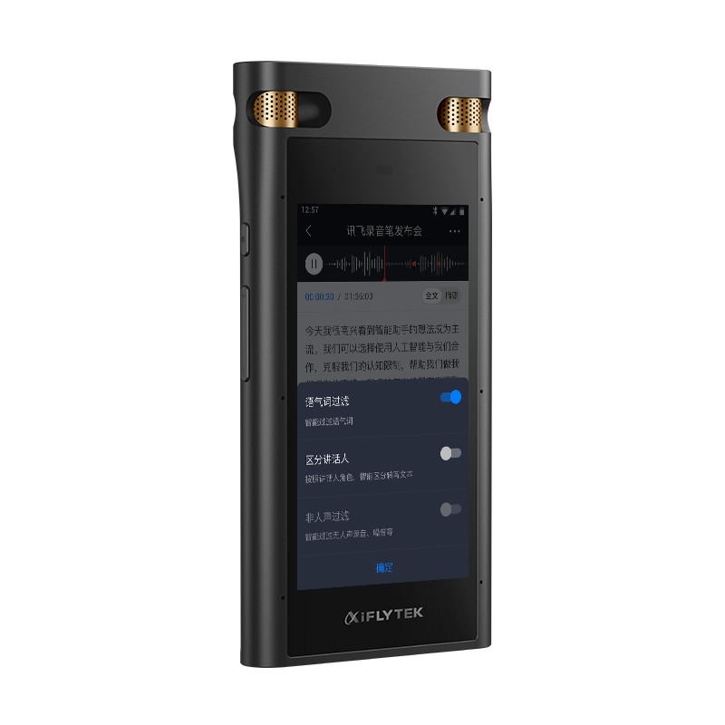 科大訊飛AI智能錄音筆SR702終身免費(fèi)轉(zhuǎn)寫(xiě) 中英文邊錄邊譯 離線轉(zhuǎn)寫(xiě)保存 OCR提取圖片文本 32G+云儲(chǔ)存星空灰_http://m.bzsa.cn/img/images/C202103/1616657877130.jpg