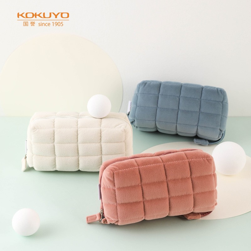 國譽（KOKUYO）學生辦公收納包枕枕包滌綸帆布筆袋淺粉中號WSG-KUK261LP_http://m.bzsa.cn/img/images/C202110/1634277415150.jpg