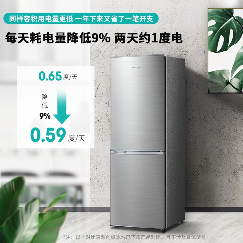 創(chuàng)維(SKYWORTH) 186升家用宿舍租戶電冰箱BCD-186D_http://m.bzsa.cn/img/images/C202110/1635133756714.jpg