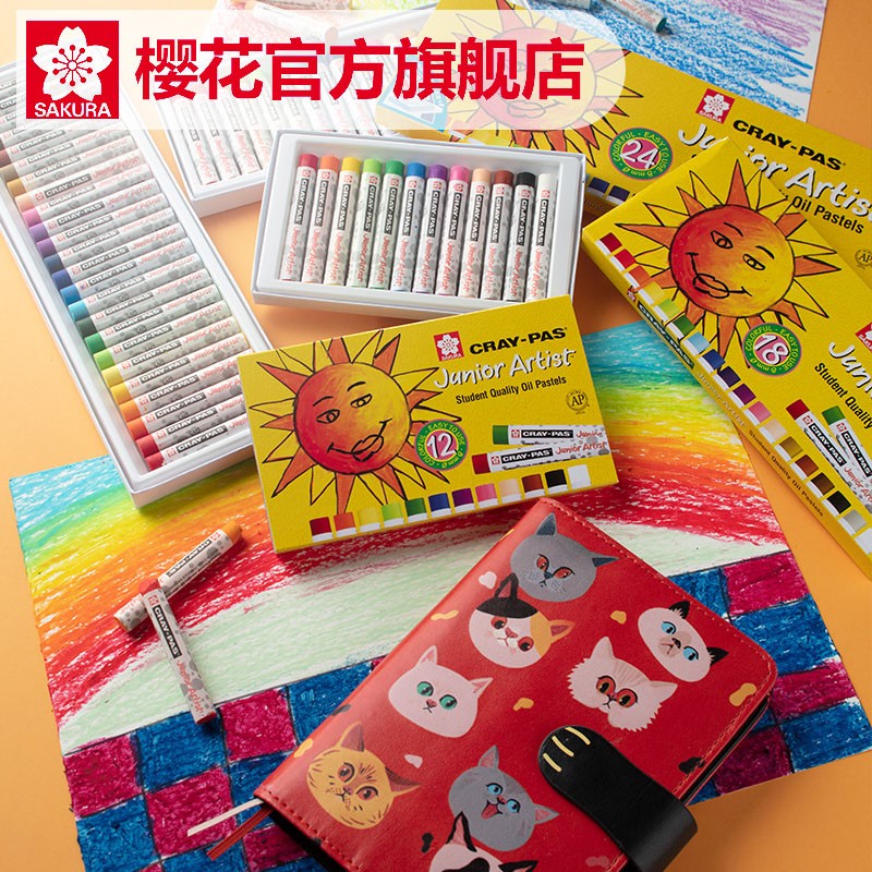 櫻花（SAKURA) 小太陽(yáng)油畫(huà)棒48色重彩油畫(huà)棒套裝 XEP48C_http://m.bzsa.cn/img/images/C202203/1646291199892.jpg