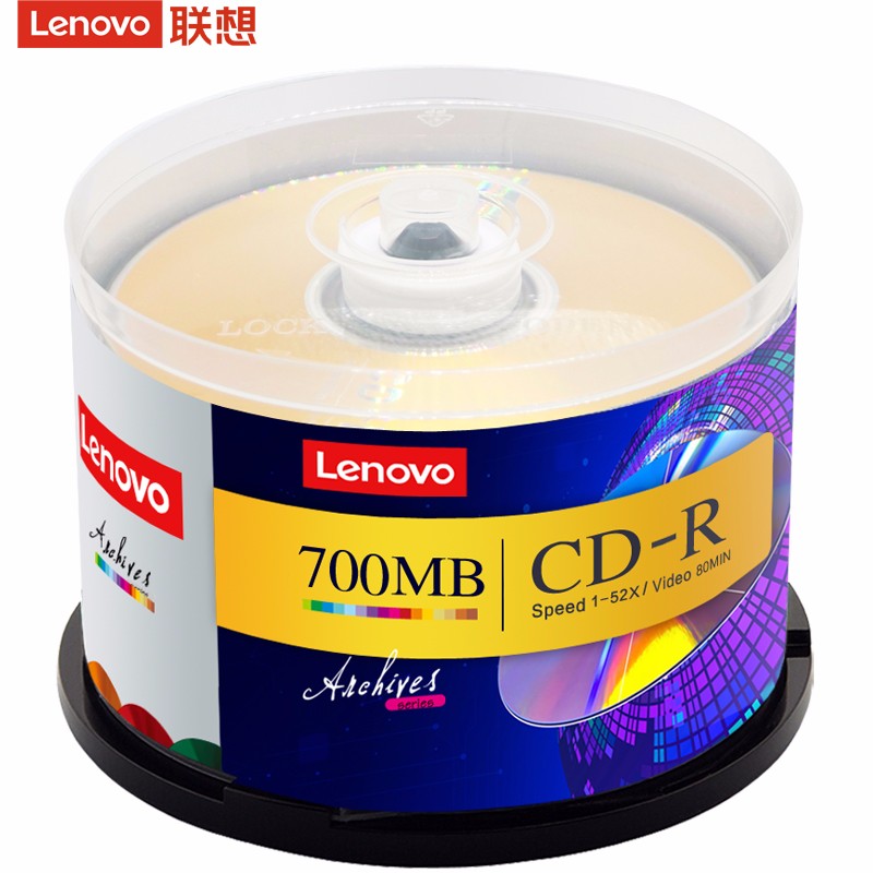 聯(lián)想（Lenovo）CD-R 光盤 52速700MB 桶裝50片_http://m.bzsa.cn/img/images/C202203/1648457406609.jpg