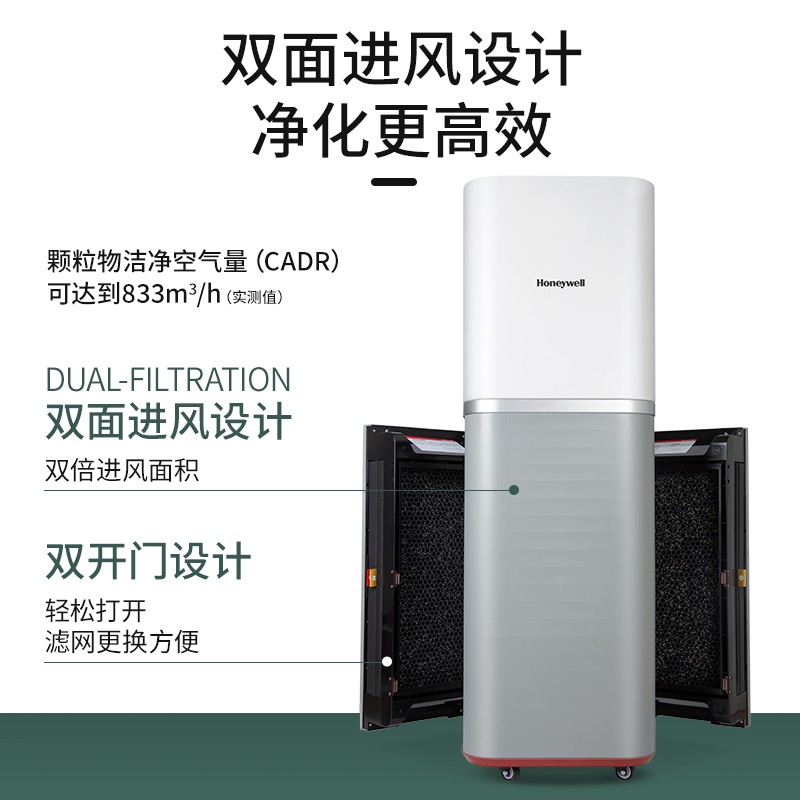霍尼韋爾（Honeywell） KJ810G93W空氣凈化器 商務辦公除甲醛 大空間除霧霾凈化器遙控款_http://m.bzsa.cn/img/images/C202204/1648864513259.jpg