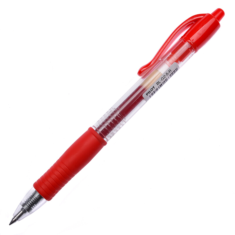 百樂（PILOT）BL-G2-5-R 按動中性筆啫喱筆 簽字筆0.5mm 12支/盒 (紅色) _http://m.bzsa.cn/img/sp/100/c71b52a7-e8c7-4543-91dd-e77bf00453c0.jpg