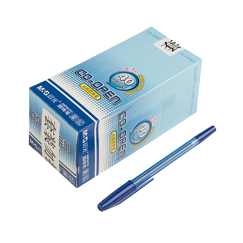 晨光（M&G） ABP64701 子彈頭圓珠筆 中油筆 原子筆0.7mm  (簡約藍(lán)色) _http://m.bzsa.cn/img/sp/101/586bc99c-dd6b-4a37-8643-95da146753d7.jpg