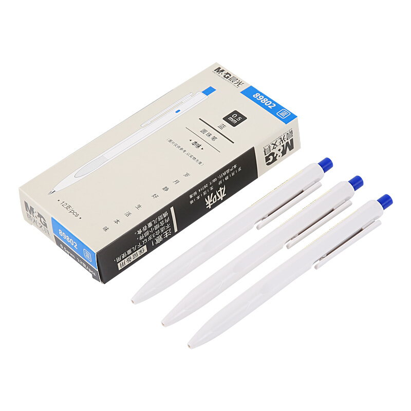 晨光（M&G） ABP89802 本味系列子彈頭按動(dòng)圓珠筆 中油筆 原子筆0.5mm/12支裝（藍(lán)色）_http://m.bzsa.cn/img/sp/101/ec7c97b2-187c-4b5c-85b8-d82a195a2fb7.jpg