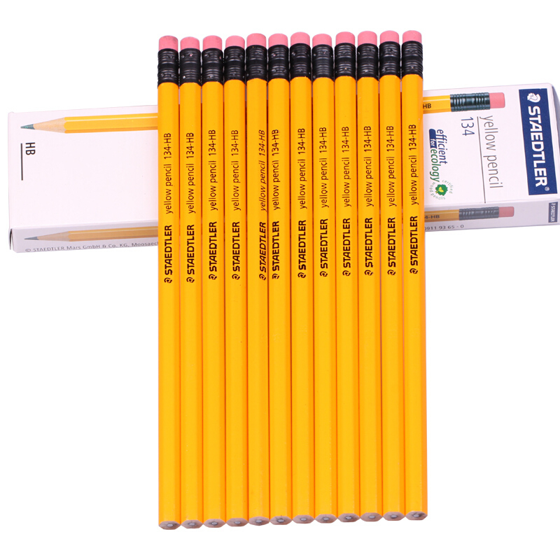 施德樓（Staedtler） 134 黃桿鉛筆 帶橡皮頭 12支裝（HB）_http://m.bzsa.cn/img/sp/102/678471d3-11df-4155-8d50-decb06d3cf97.jpg