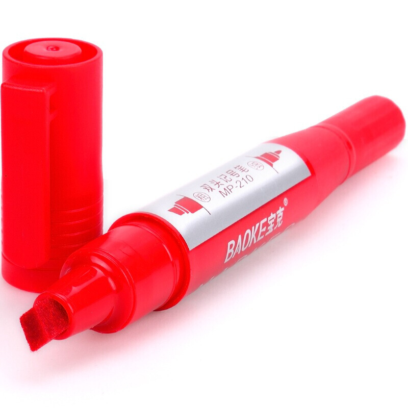 寶克（BAOKE） MP-210 油性大雙頭記號筆 12支/盒（紅色）_http://m.bzsa.cn/img/sp/104/a8f71ebc-cad4-4aae-91ae-193652ffe9c9.jpg