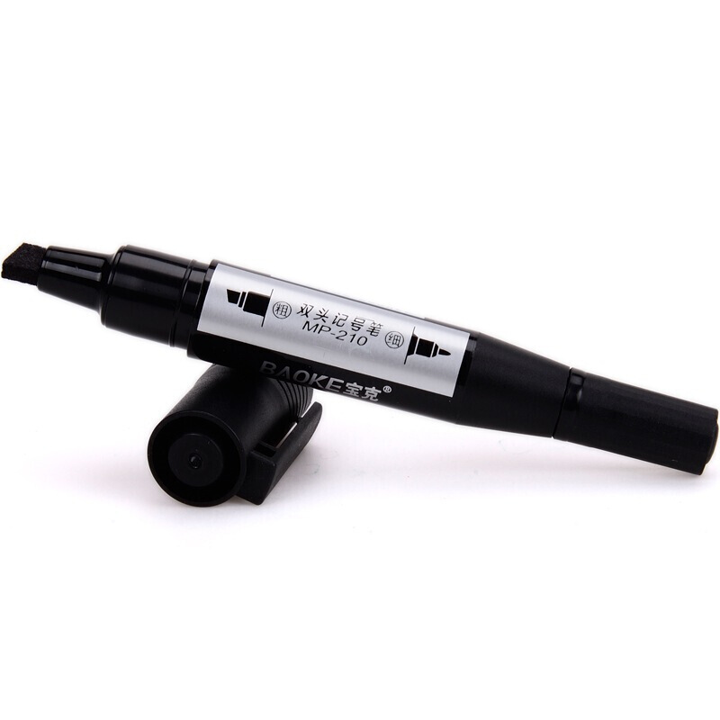 寶克（BAOKE） MP-210 油性大雙頭記號筆 12支/盒（黑色）_http://m.bzsa.cn/img/sp/104/c8d543d2-e69f-4016-ae82-347c61b2fd43.jpg