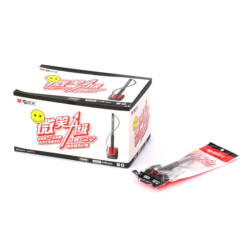 晨光（M&G） AGPA4101 陶瓷球珠臺(tái)筆微笑服務(wù) 黑0.5_http://m.bzsa.cn/img/sp/107/814bec59-815b-440e-a70d-15ed6149c3d7.jpg