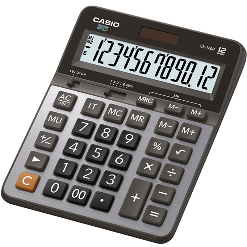 卡西歐（CASIO） GX-120B 商務計算器 超大型機 灰色 GX-120S升級款_http://m.bzsa.cn/img/sp/139/fc54af12-2e61-497f-9df4-8090fc948c57.jpg