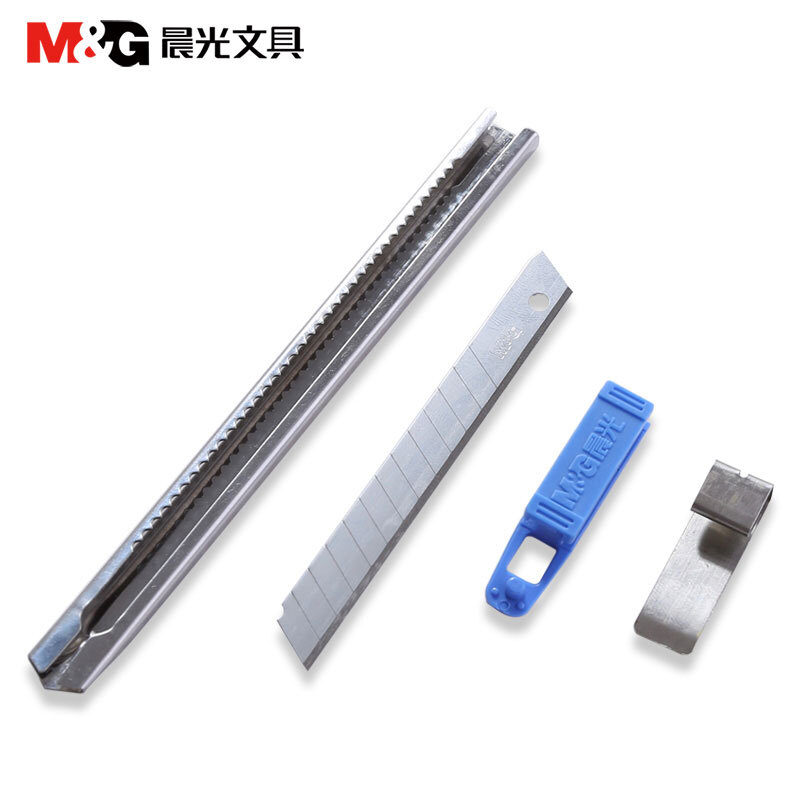 晨光（M&G） ASS91314 金屬美工刀 裁紙刀 壁紙刀 顏色隨機_http://m.bzsa.cn/img/sp/142/e5dc9ecf-ae58-46b7-81d6-f4b009cdc1da.jpg