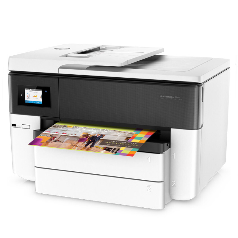 惠普（HP） OfficeJet Pro 7740 多功能噴墨一體機(jī) (雙層紙盒,高配) _http://m.bzsa.cn/img/sp/1719/b23096b8-0fdb-4307-ba18-e22635f958cc.jpg